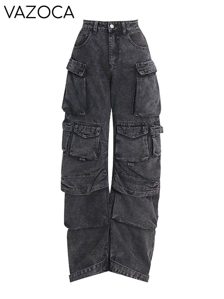 Multi-pocket Cargo Jeans 1 1 (light gray)