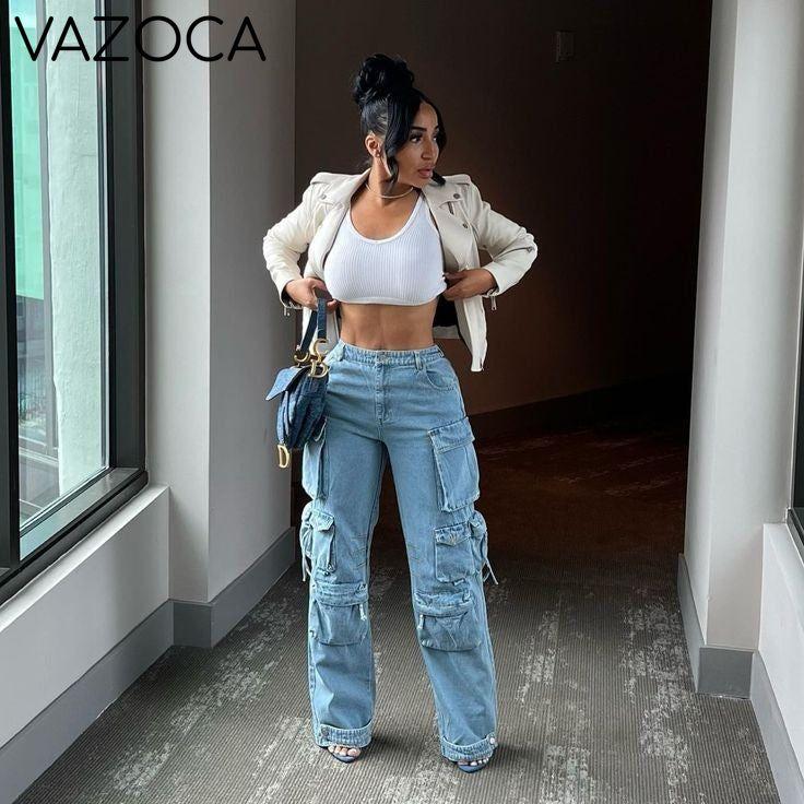 Multi-pocket Cargo Jeans