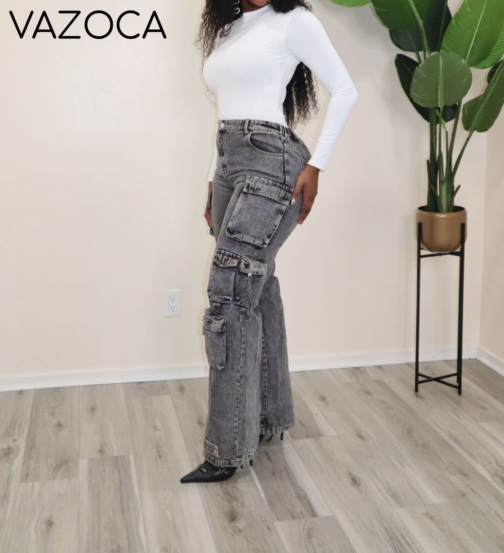 Multi-pocket Cargo Jeans