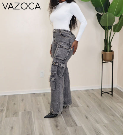 Multi-pocket Cargo Jeans