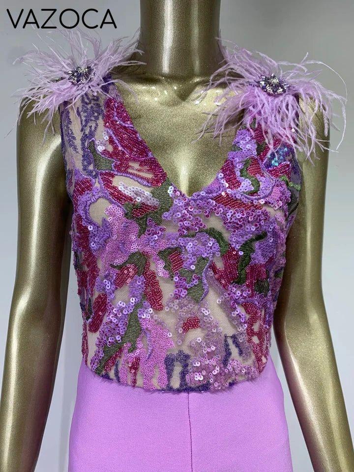Nessa Feathers Jumpsuit