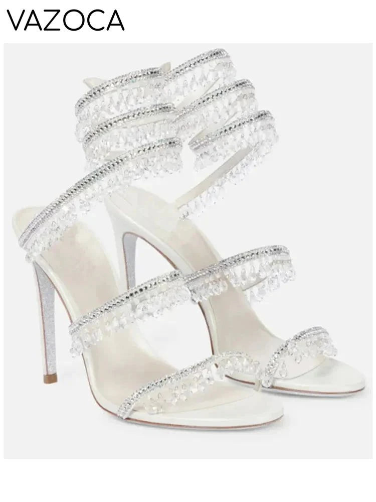 Nisha Rhinestone High Heels
