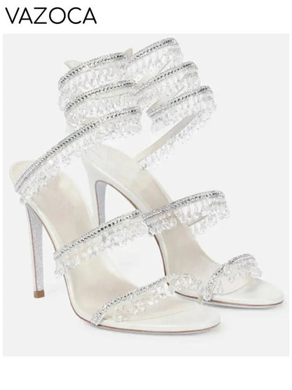 Nisha Rhinestone High Heels