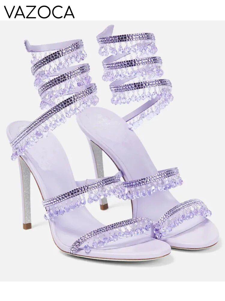 Nisha Rhinestone High Heels