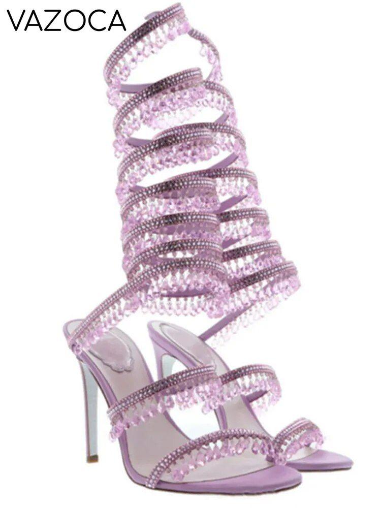 Nisha Rhinestone High Heels