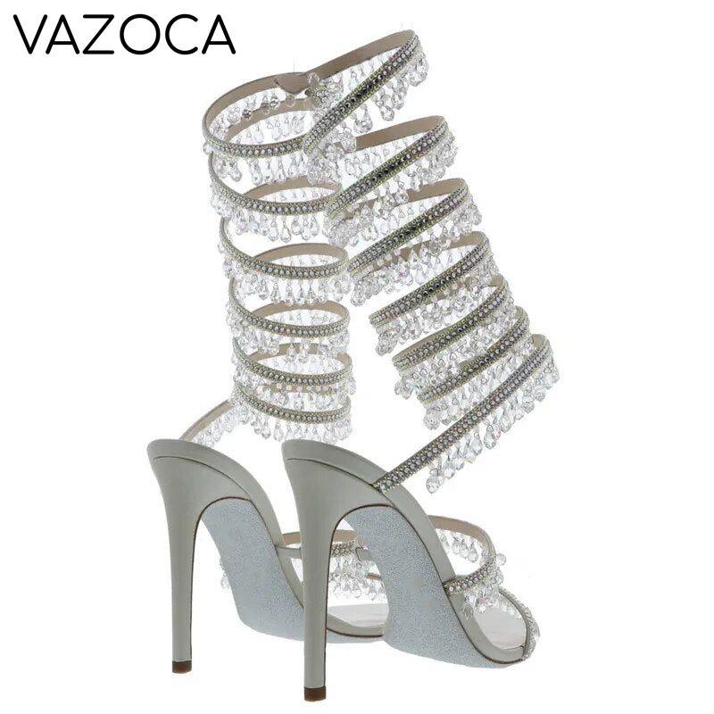Nisha Rhinestone High Heels