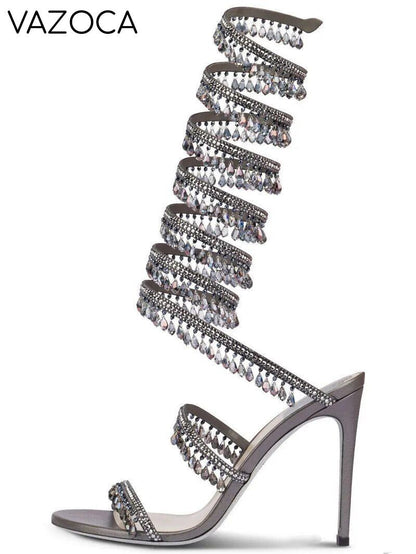 Nisha Rhinestone High Heels