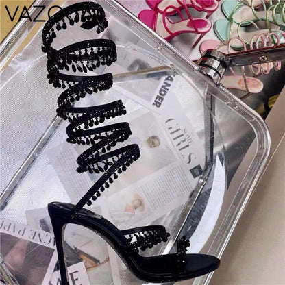 Nisha Rhinestone High Heels