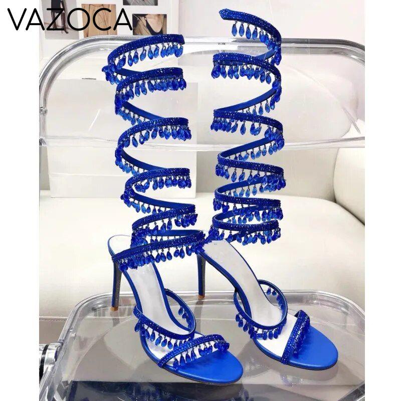Nisha Rhinestone High Heels
