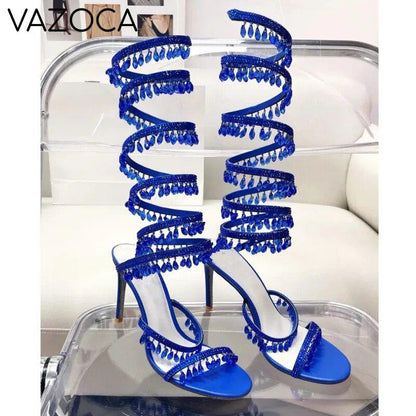 Nisha Rhinestone High Heels