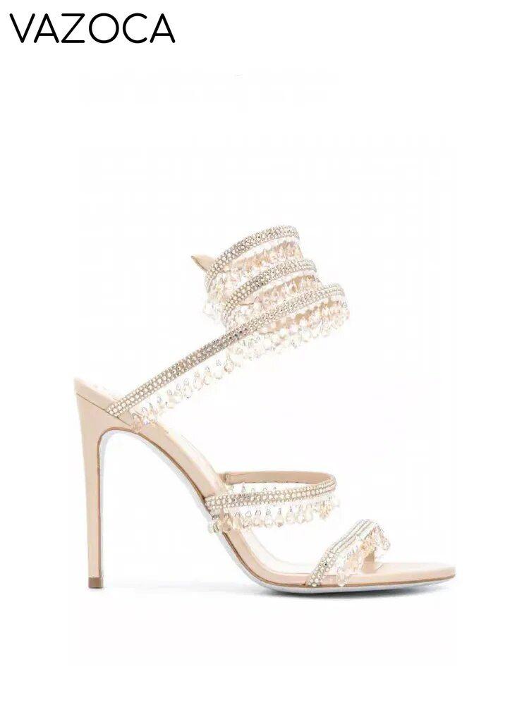 Nisha Rhinestone High Heels