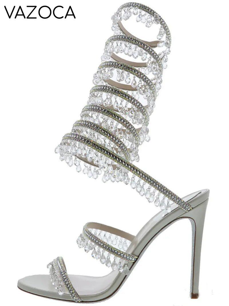 Nisha Rhinestone High Heels