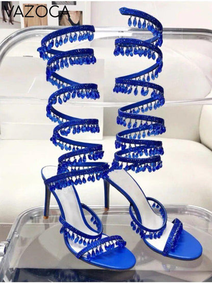 Nisha Rhinestone High Heels