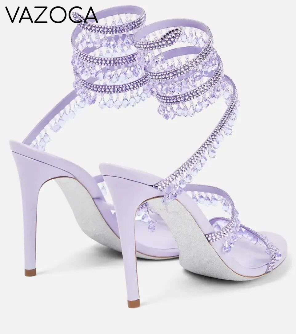 Nisha Rhinestone High Heels
