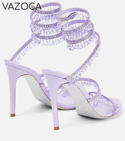 Nisha Rhinestone High Heels