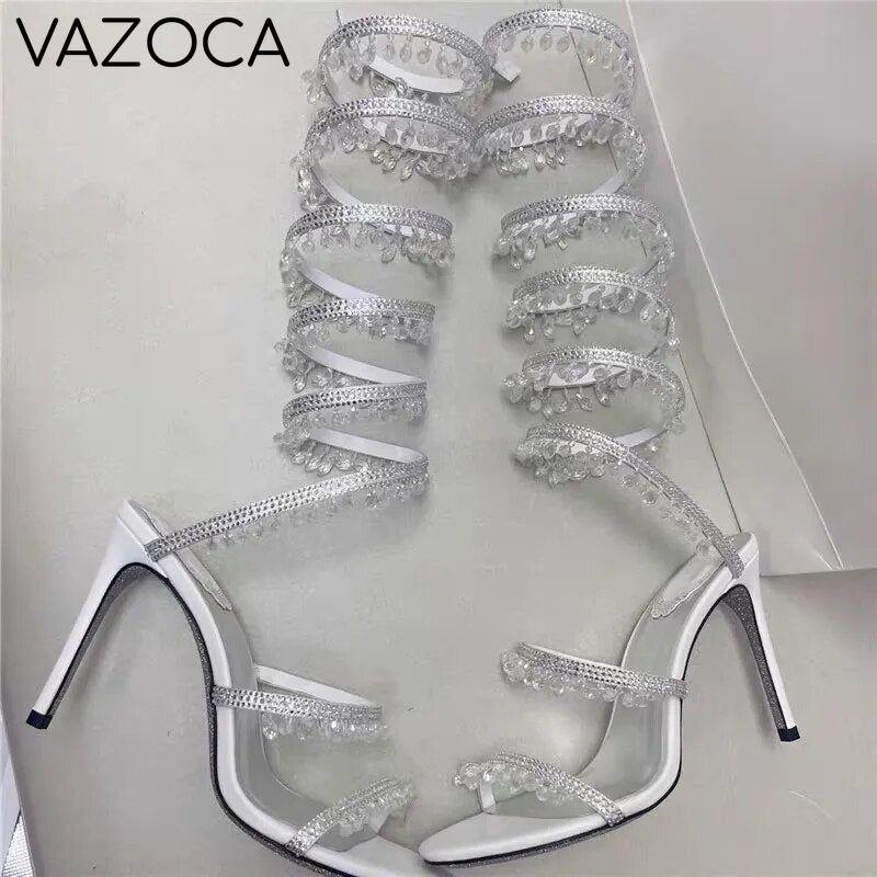Nisha Rhinestone High Heels