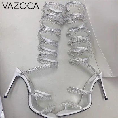 Nisha Rhinestone High Heels