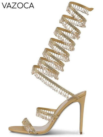 Nisha Rhinestone High Heels