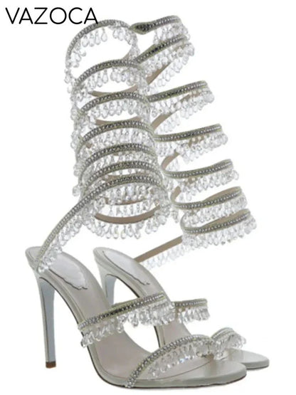 Nisha Rhinestone High Heels