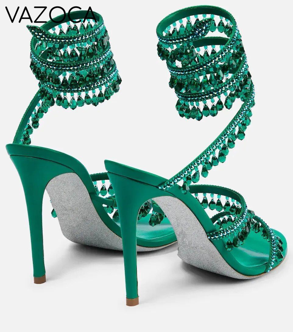 Nisha Rhinestone High Heels