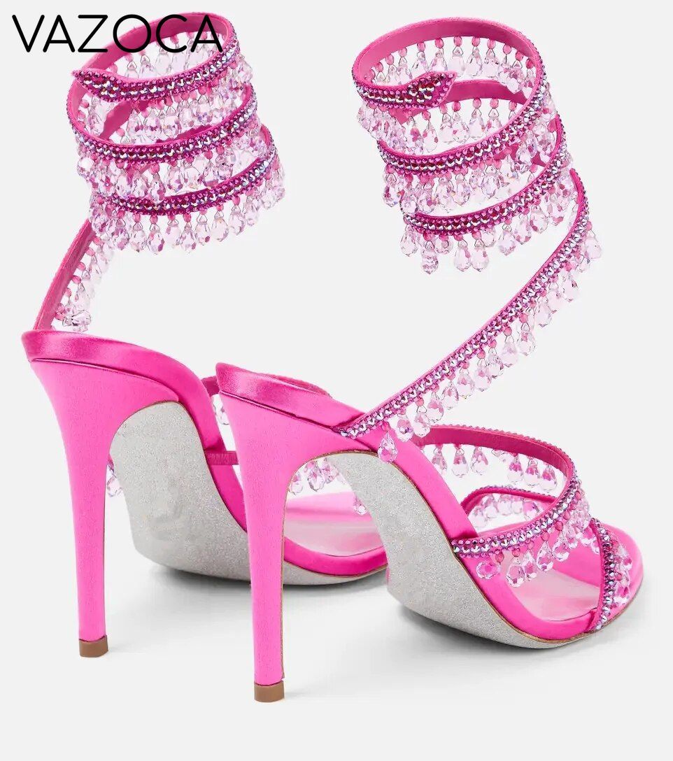 Nisha Rhinestone High Heels