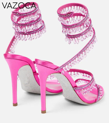 Nisha Rhinestone High Heels