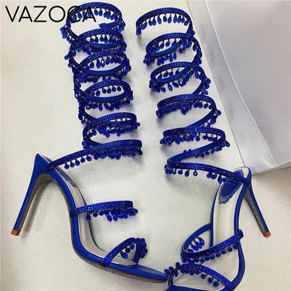 Nisha Rhinestone High Heels