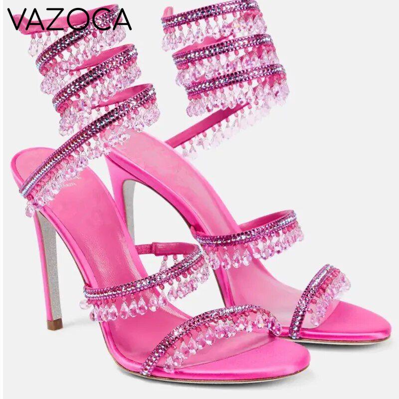Nisha Rhinestone High Heels