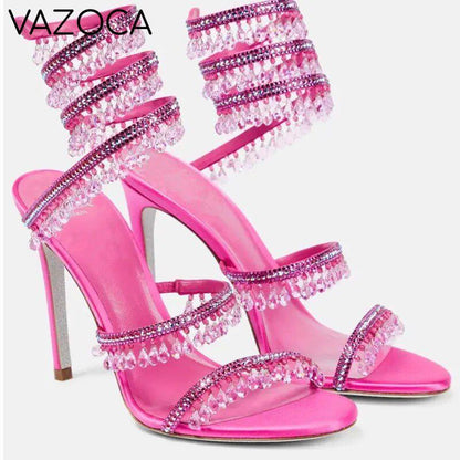 Nisha Rhinestone High Heels