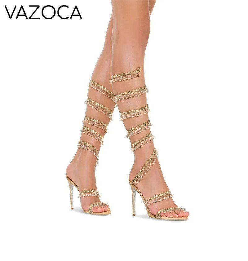 Nisha Rhinestone High Heels