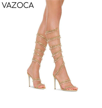 Nisha Rhinestone High Heels