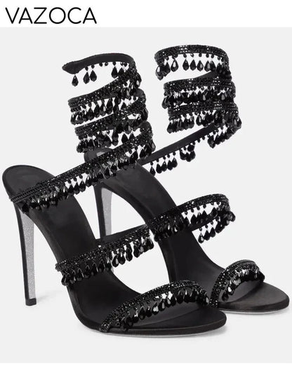 Nisha Rhinestone High Heels