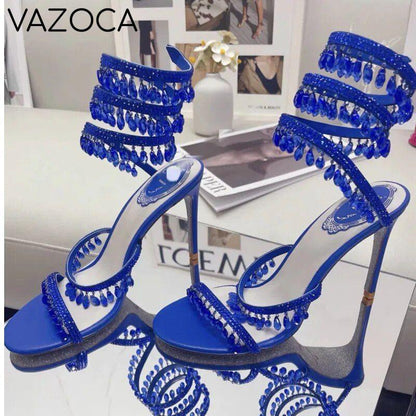 Nisha Rhinestone High Heels