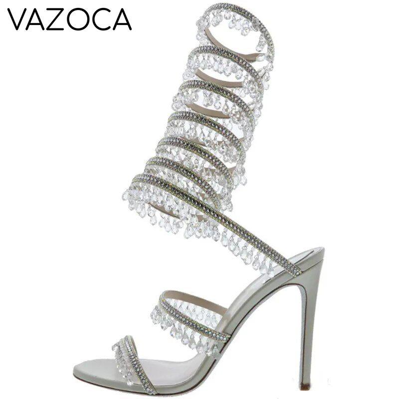 Nisha Rhinestone High Heels
