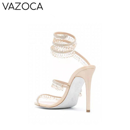 Nisha Rhinestone High Heels