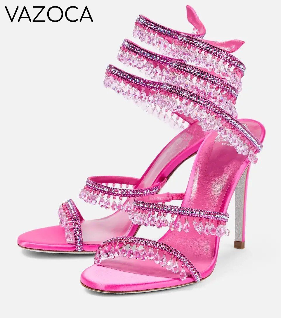 Nisha Rhinestone High Heels