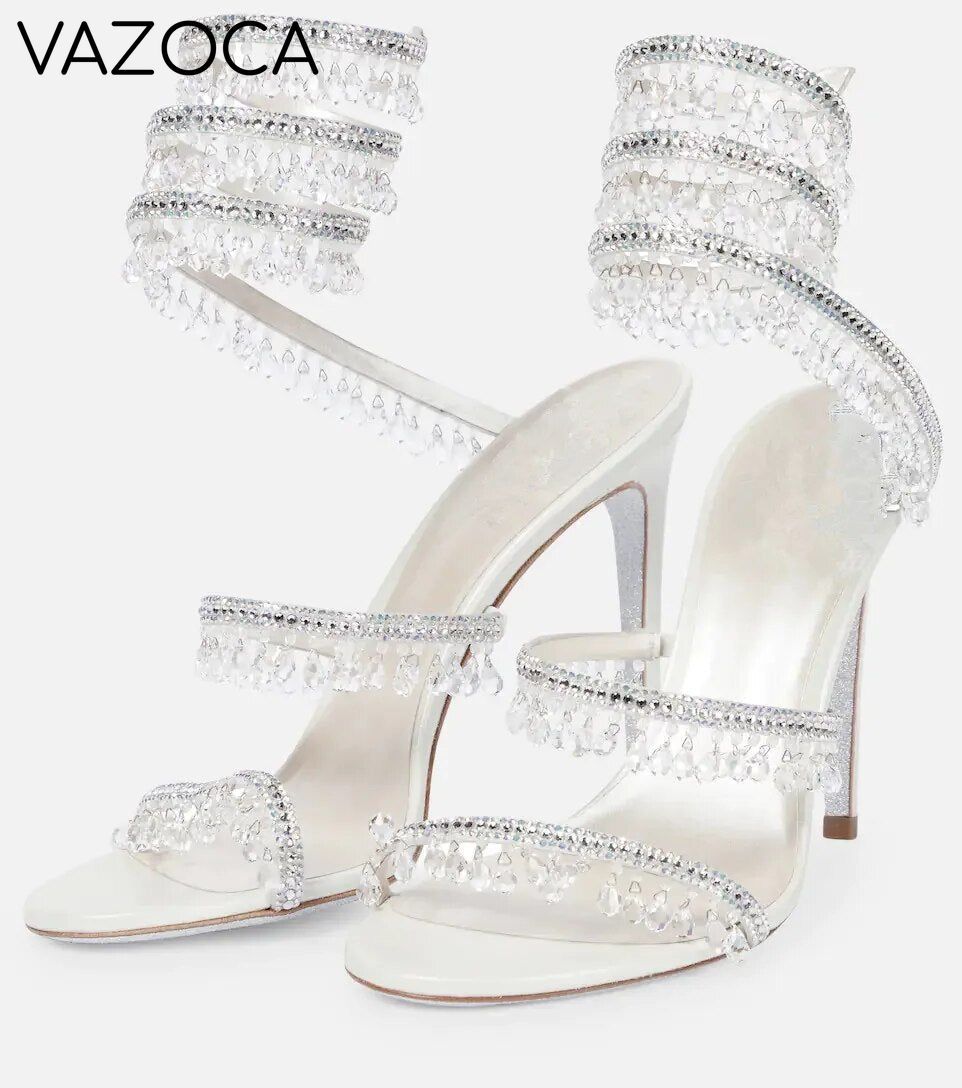 Nisha Rhinestone High Heels