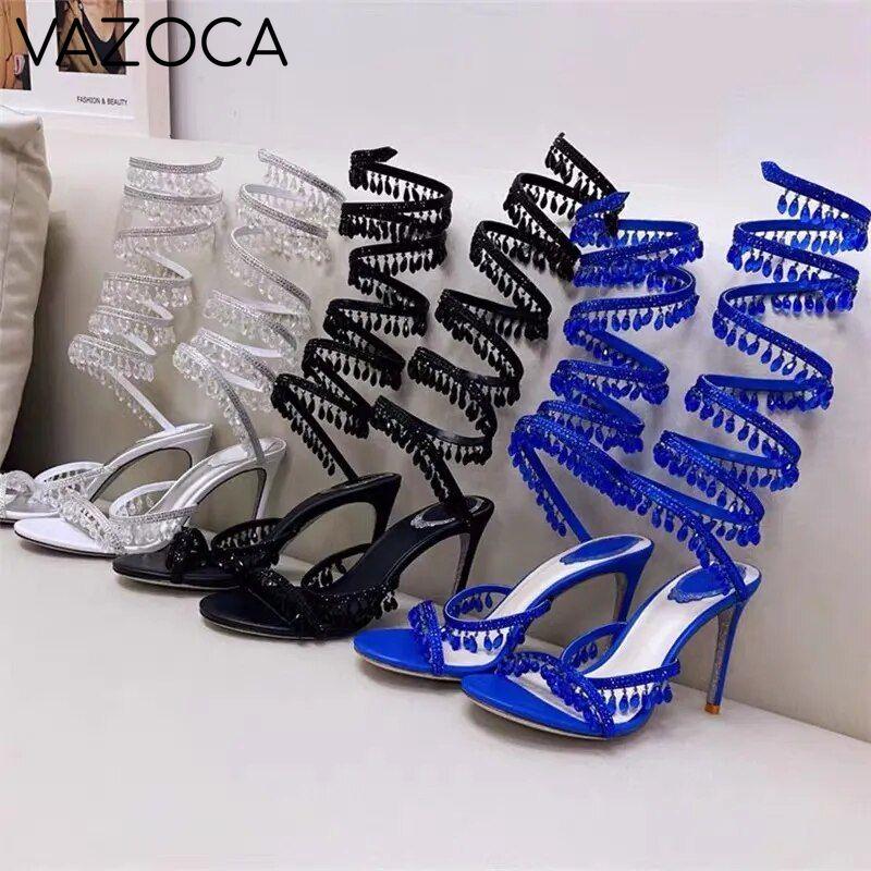 Nisha Rhinestone High Heels