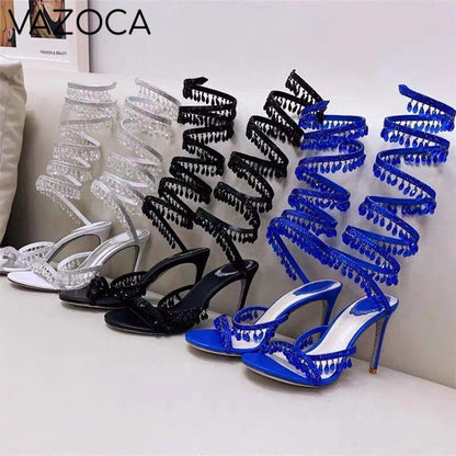 Nisha Rhinestone High Heels