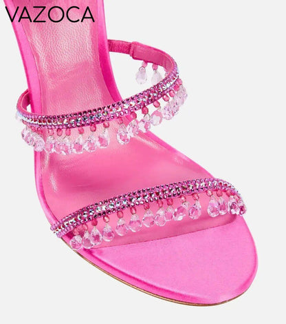 Nisha Rhinestone High Heels