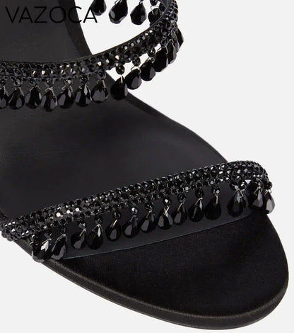 Nisha Rhinestone High Heels