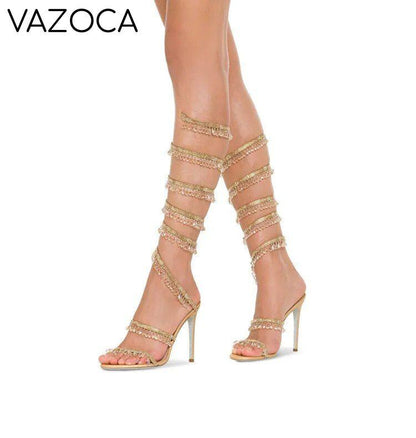 Nisha Rhinestone High Heels