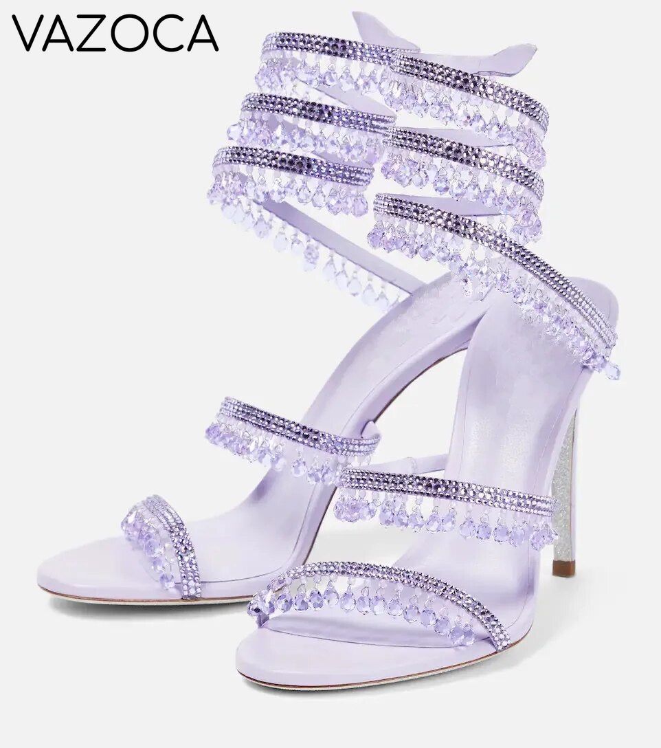 Nisha Rhinestone High Heels