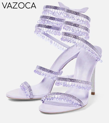 Nisha Rhinestone High Heels