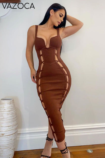 No Cuts Given Bandage Midi Dress