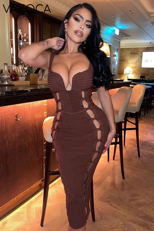 No Cuts Given Bandage Midi Dress