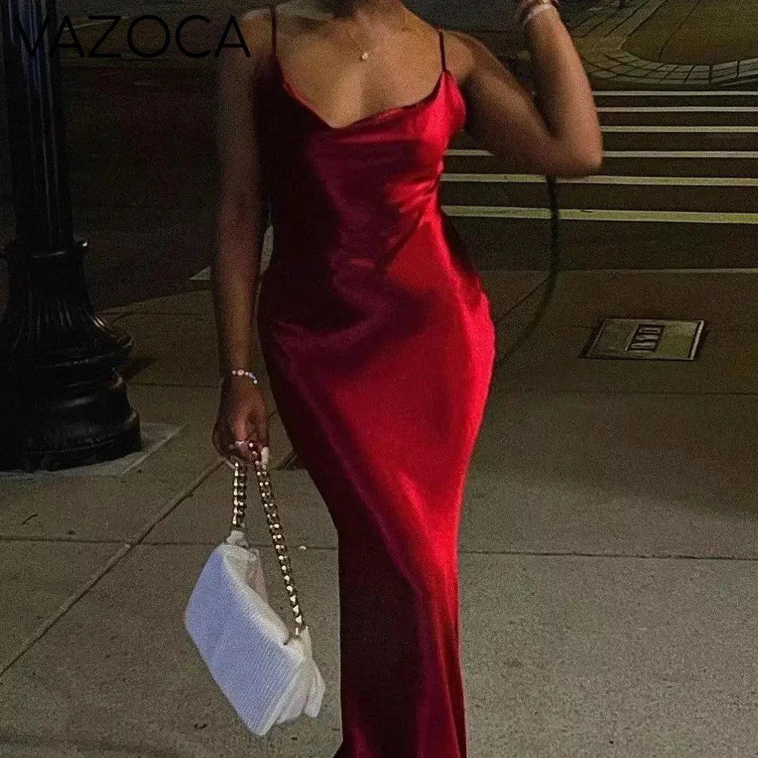 Nova Satin Maxi Dress