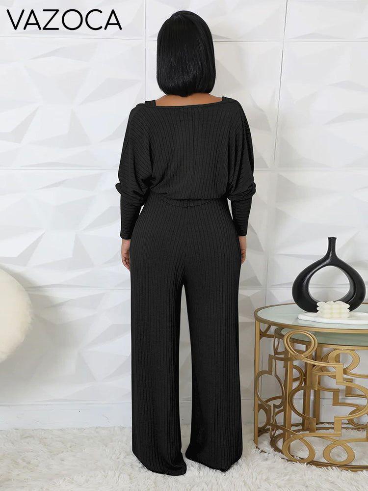 Ribbed Bolero & Jumpsuit Set