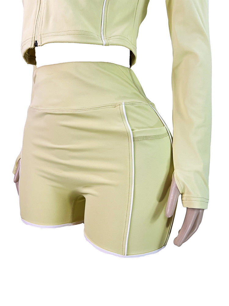 Softsculpt Jacket & Shorts Yoga Active Set