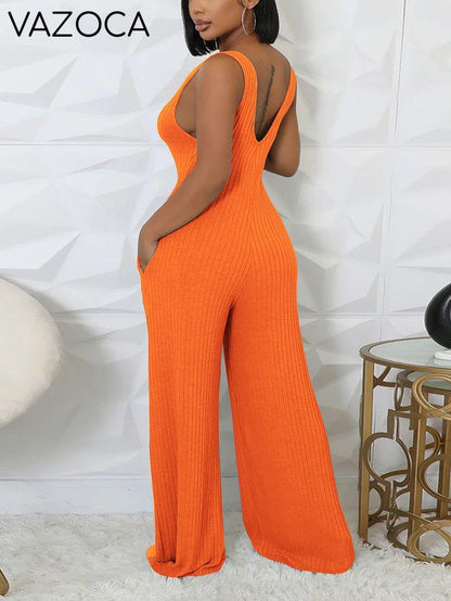 Ribbed Bolero & Jumpsuit Set
